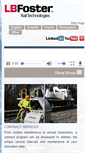 Mobile Screenshot of lbfoster-railtechnologies.com